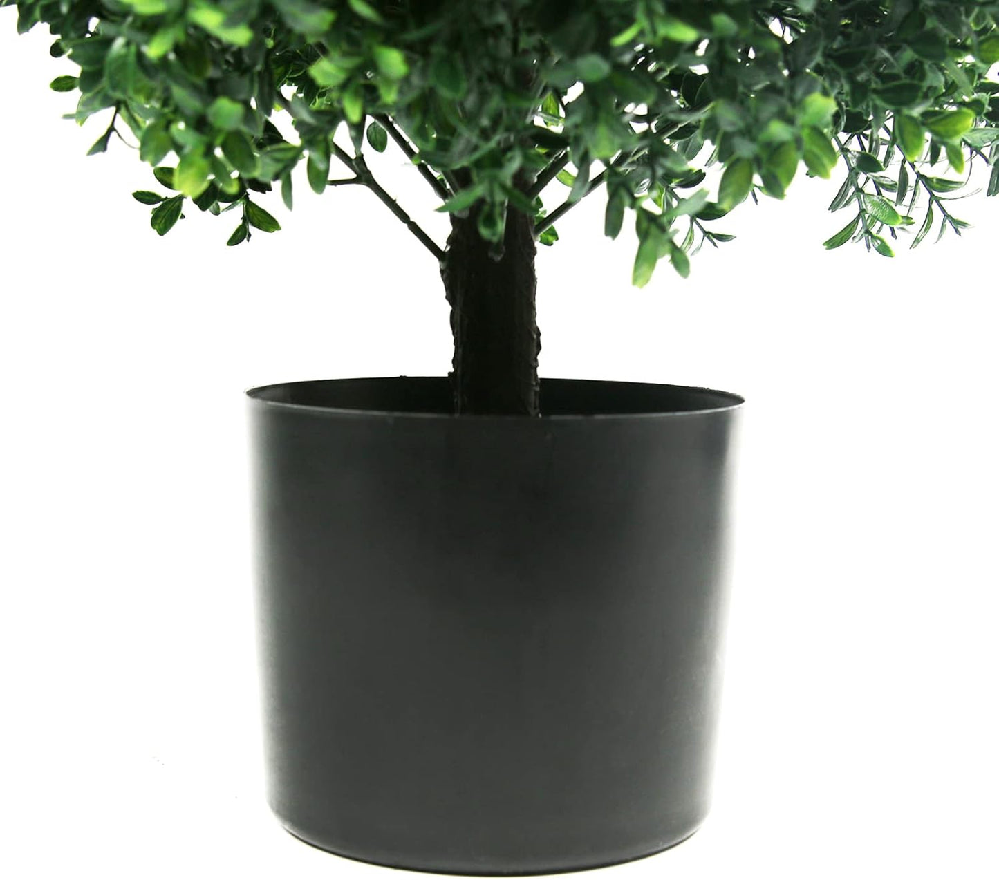 Sunnyglade 21.6” Tall Artificial Boxwood Topiary Ball Tree Set of 2 Pack Potted Bushes UV Resistant Potted Plants for Indoor Outdoor Home Garden(Green)