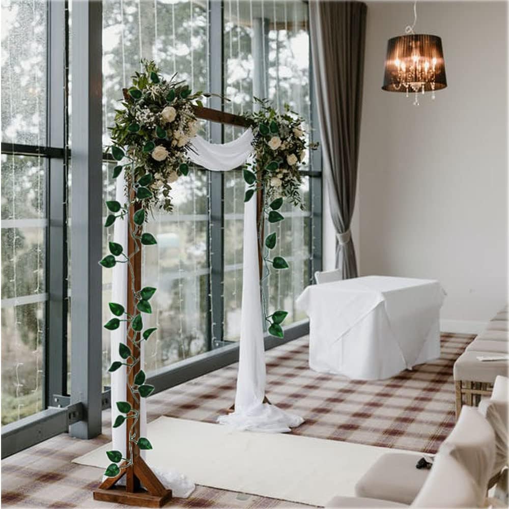 2200 Feet 300 Pack Fake Greenery Hanging Garland, Ivy Leaf Plants, Vine Leaves, Fake Flowers Foliage for Bedroom Garden Wall Decor