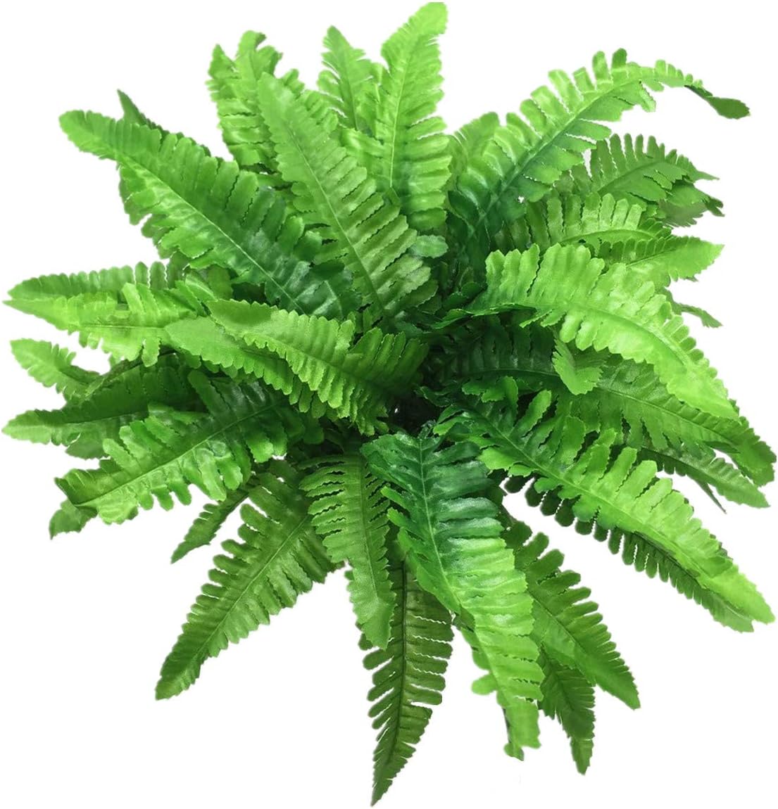 CATTREE Artificial Shrubs Bushes, Plastic Wheat Grass Green Leaves Fake Plants for Indoor Outdoor Home Garden Verandah Kitchen Office Wedding Arrangements Christmas Decoration 8 Pack