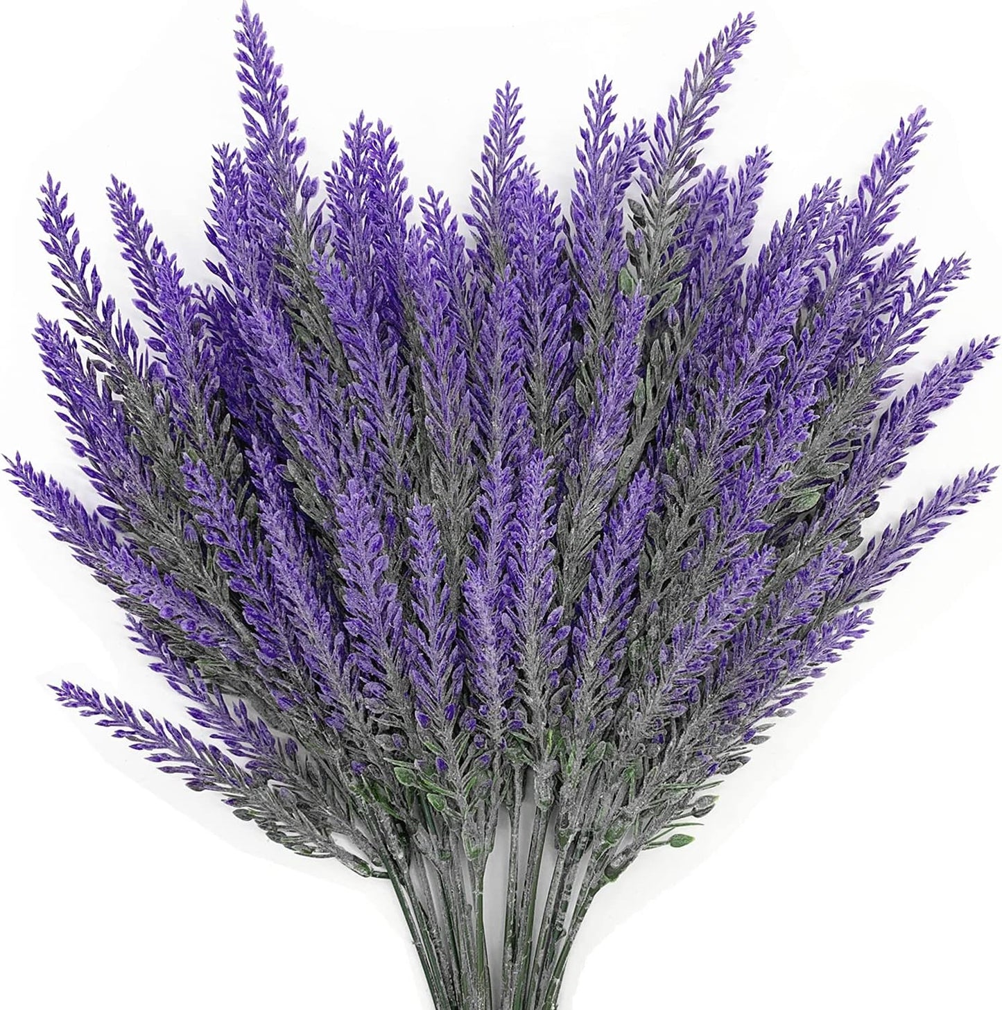 CATTREE Artificial Shrubs Bushes, Plastic Wheat Grass Green Leaves Fake Plants for Indoor Outdoor Home Garden Verandah Kitchen Office Wedding Arrangements Christmas Decoration 8 Pack
