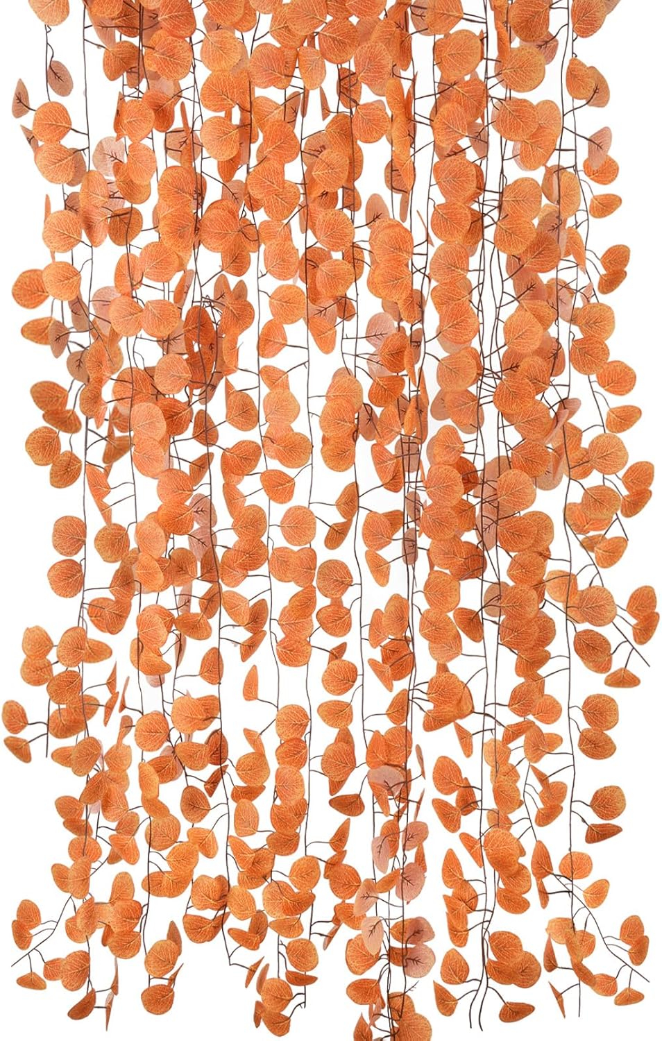12 Pack 84 Feet Artificial Fake Hanging Vines Plant Faux Silk Green Leaf Garlands Home Office Garden Outdoor Wall Greenery Cover Jungle Party Decoration