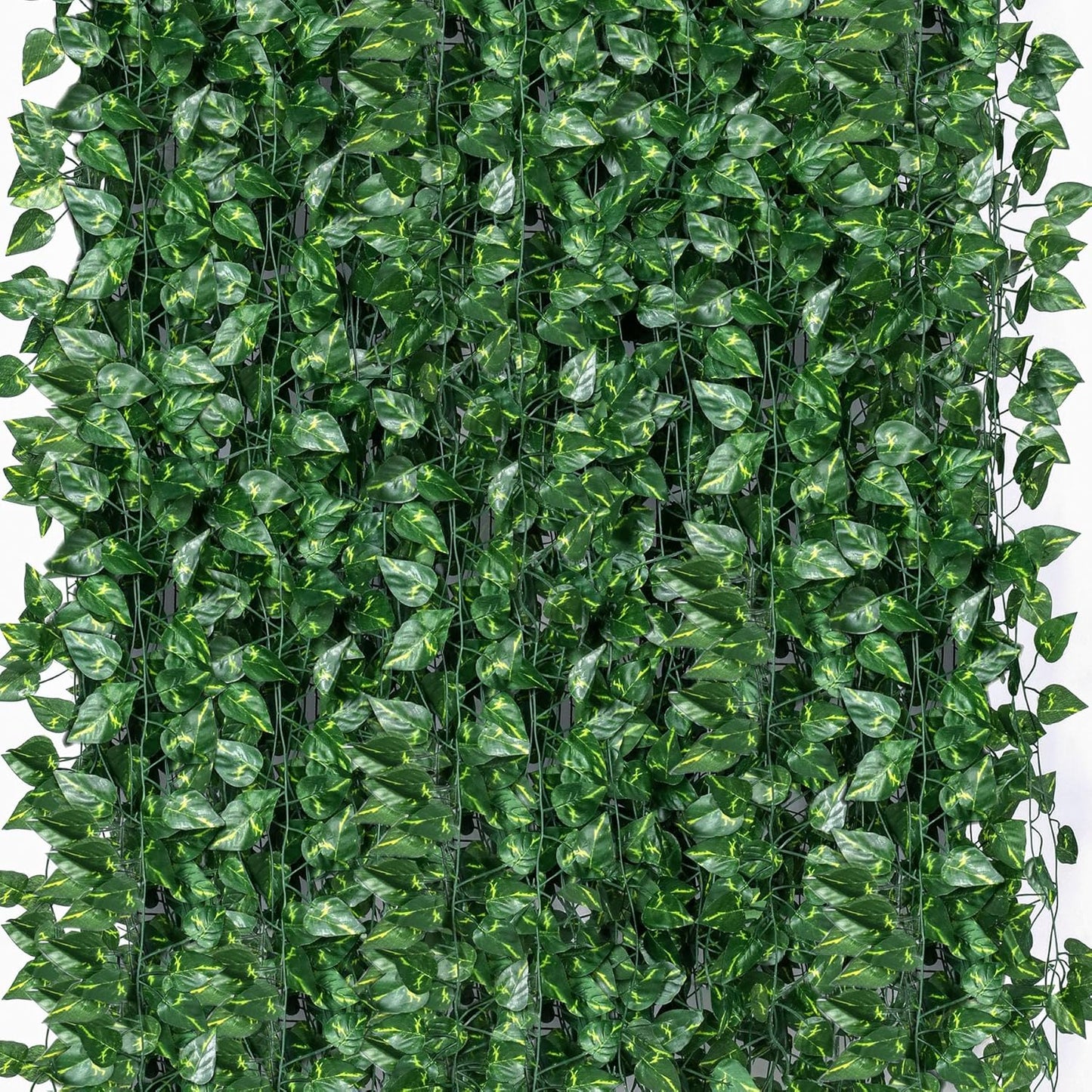 2200 Feet 300 Pack Fake Greenery Hanging Garland, Ivy Leaf Plants, Vine Leaves, Fake Flowers Foliage for Bedroom Garden Wall Decor