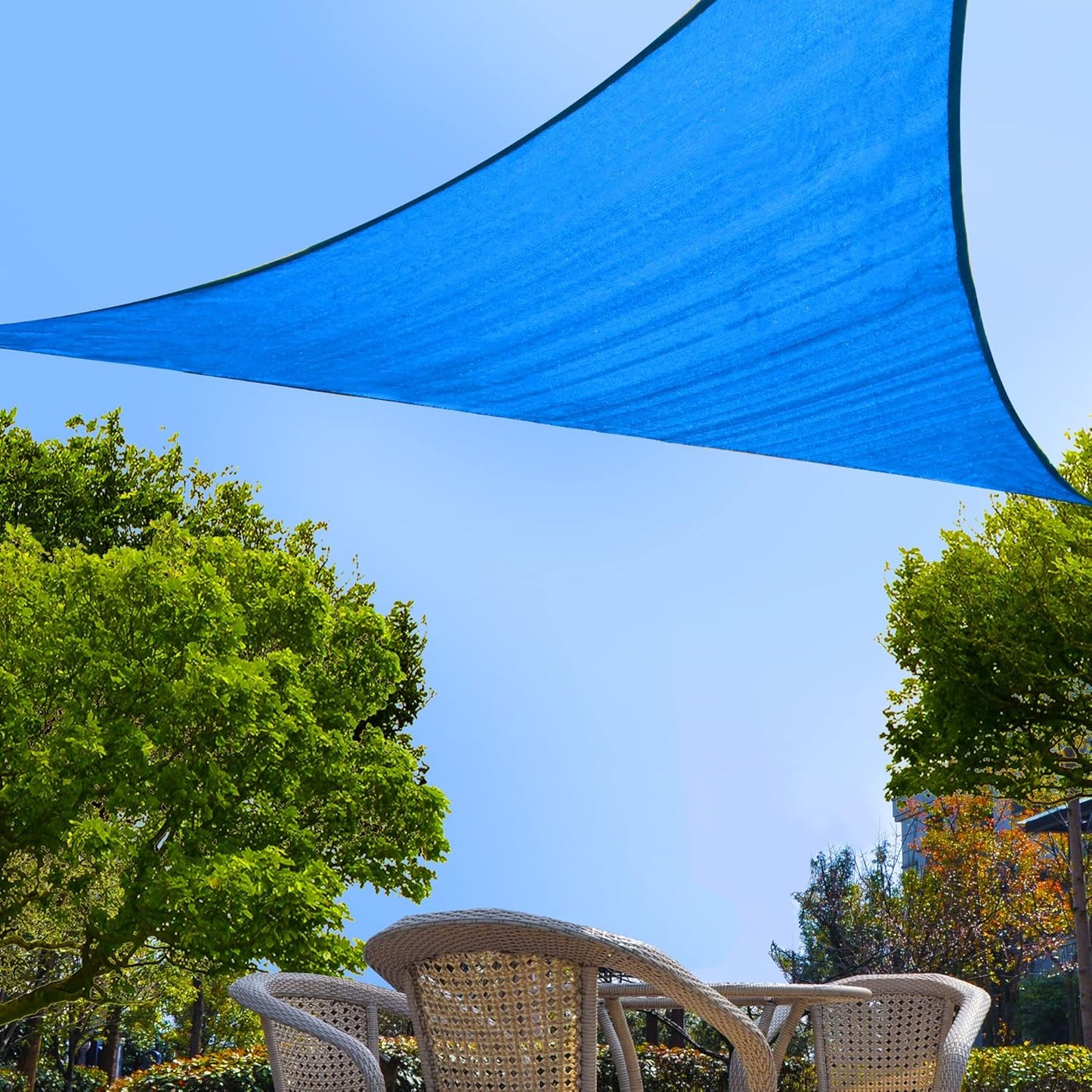 Garden EXPERT 20'x20' Sun Shade Sail Square Canopy Shade Cover for Patio Garden Outdoor Backyard, Light Grey