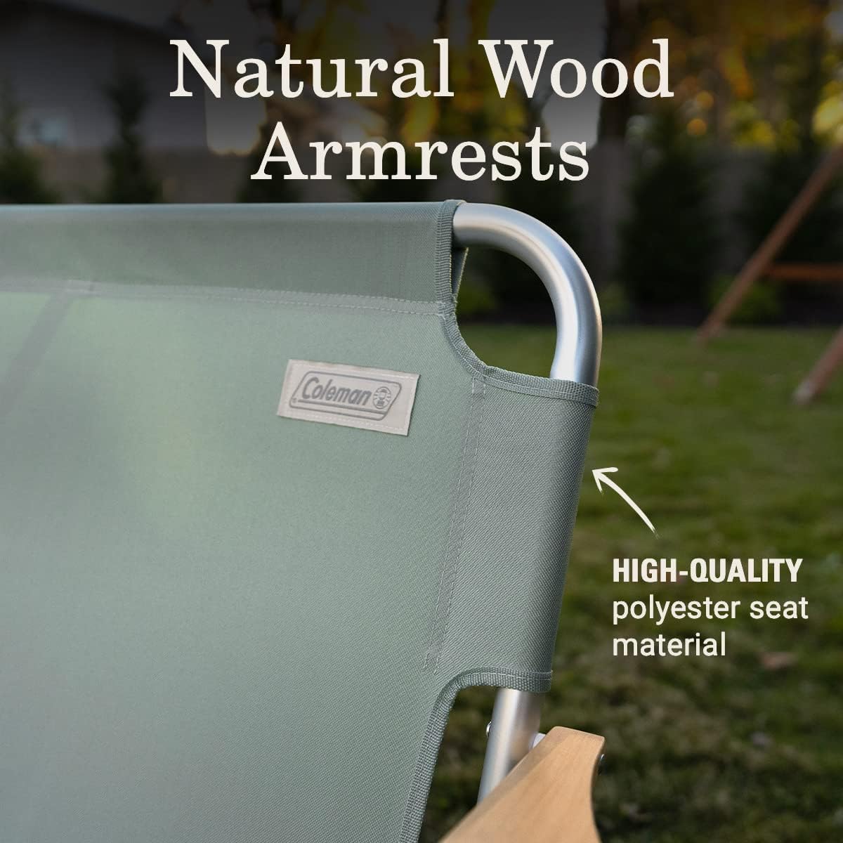 Coleman Living Collection Premium Outdoor Furniture Assortment Lightweight & Weatherproof Chair Table Cot & Bench for Backyard Patio or Campsite with Carry Bags & Handles
