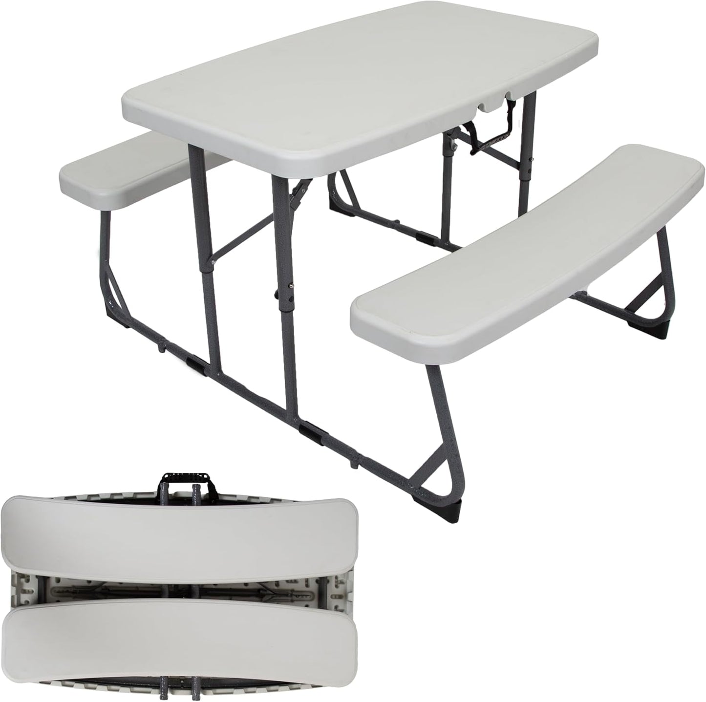 Stansport 616-100 Heavy-Duty Camp Table with Benches