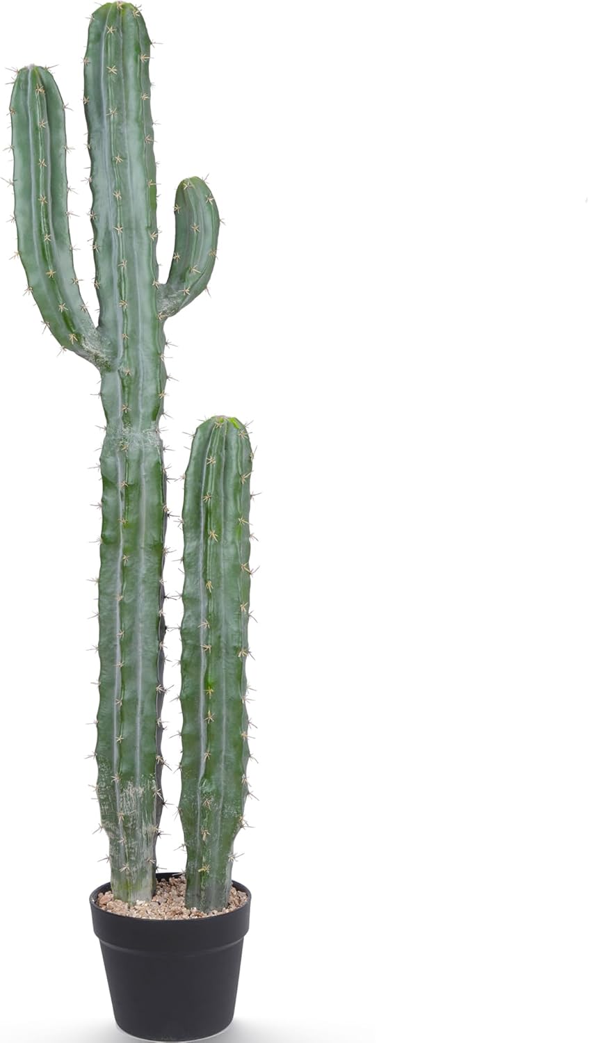 Artificial Cactus Potted Plant 59 Inch Faux Desert Cacti Fake Big Cactus Plant for Home Garden Office Indoor Outdoor Decoration