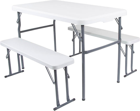 Stansport 616-100 Heavy-Duty Camp Table with Benches