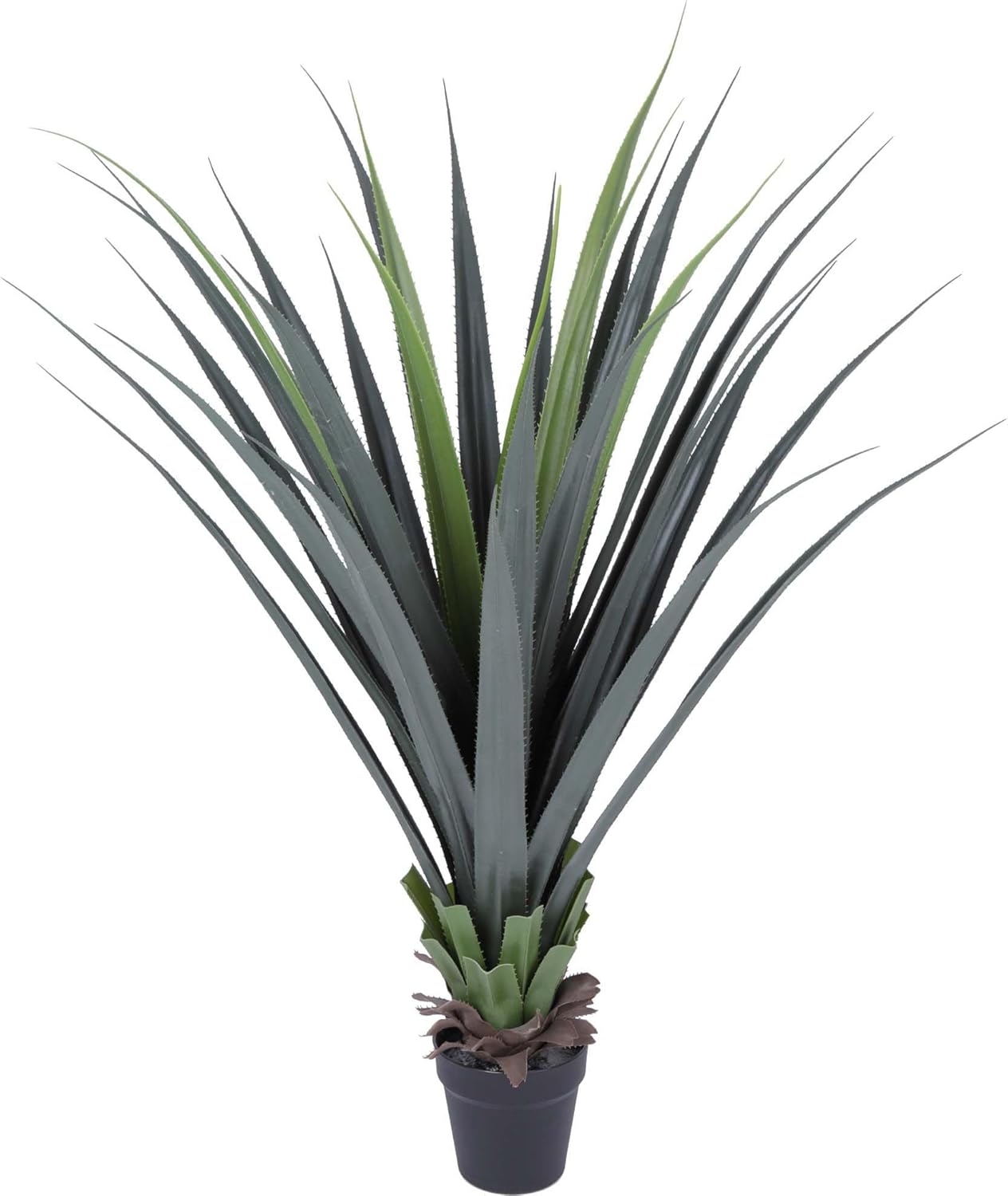 44inch Artificial Agave Plant Potted Plants Fake Agave Plant for Home Office Garden Indoor Outdoor Decoration (2PACK)