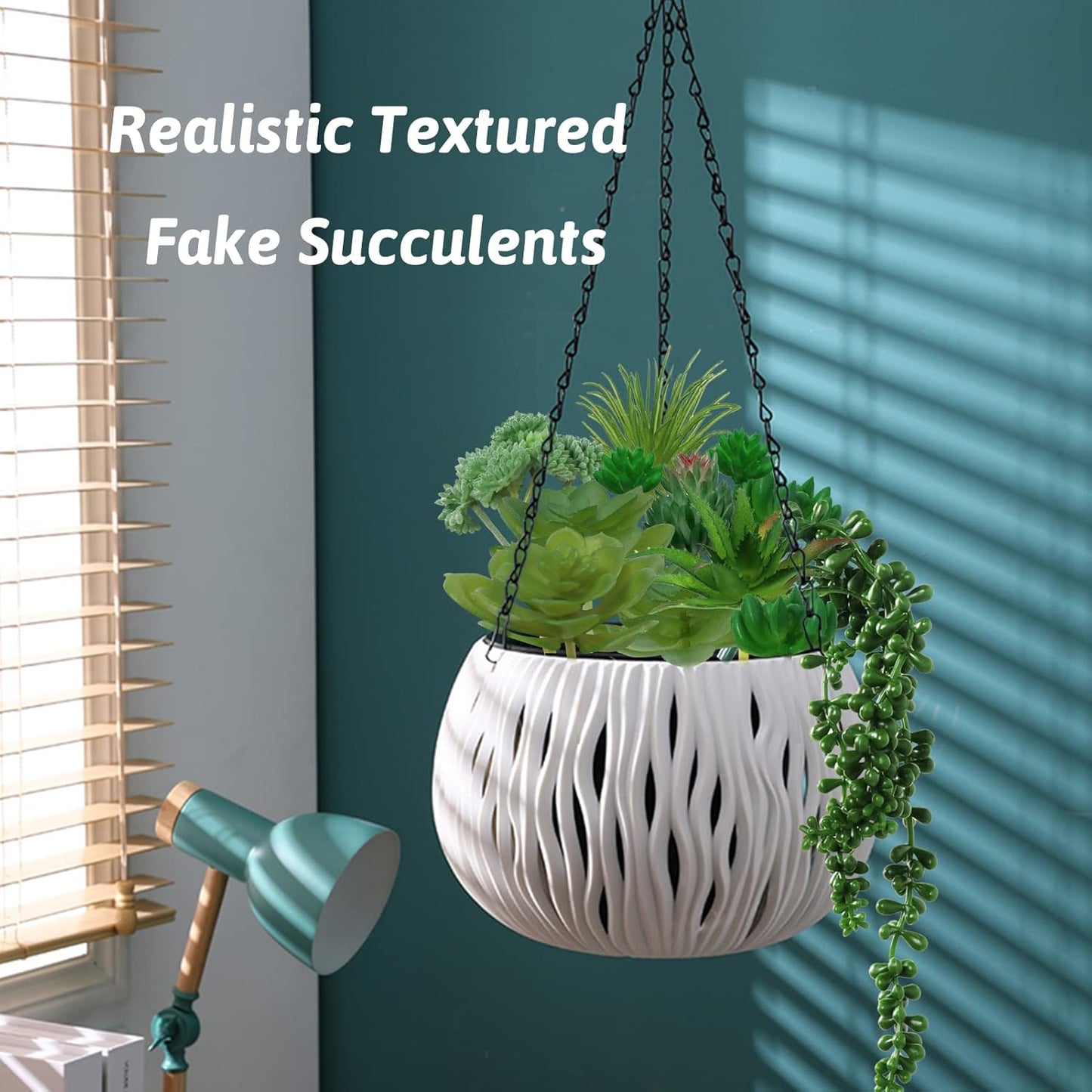 Green Succulents Plants, 14pcs Green Fake Succulents, Mini Artificial Succulents for Home Terrarium Wall Garden Office Decoration (Unpotted)