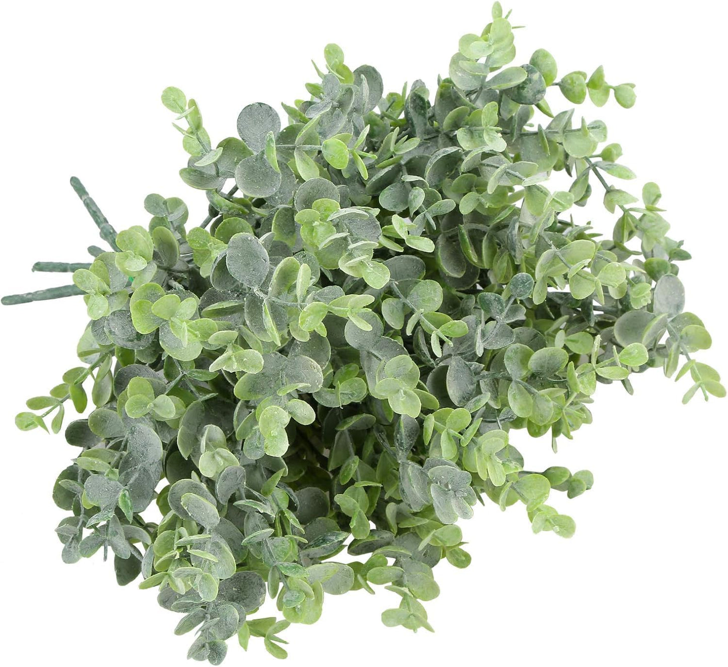 summer flower 10 Pack Artificial Boxwood Stems for Outdoors Unfading in The Sun Plastic Faux Plants Fake Foliage Shrubs Greenery for Garden Office Patio Wedding Farmhouse Indoor Decoration