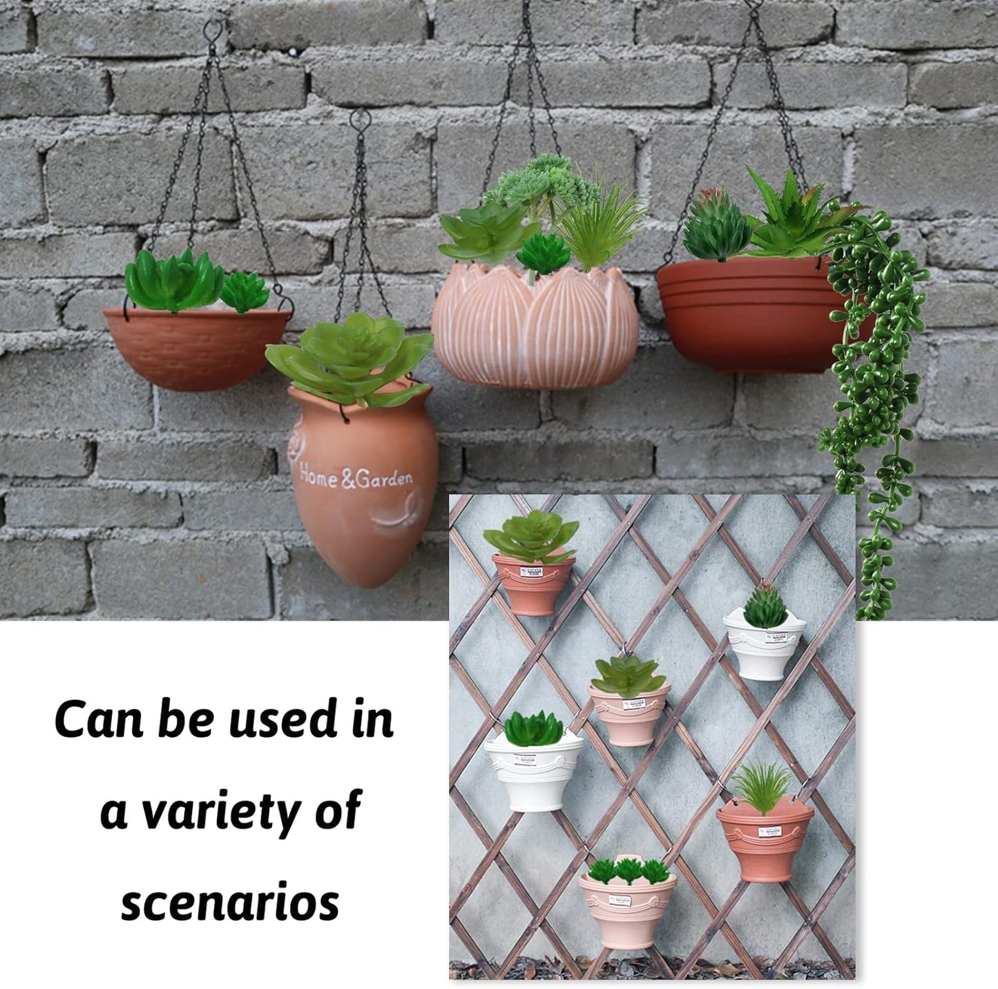 Green Succulents Plants, 14pcs Green Fake Succulents, Mini Artificial Succulents for Home Terrarium Wall Garden Office Decoration (Unpotted)