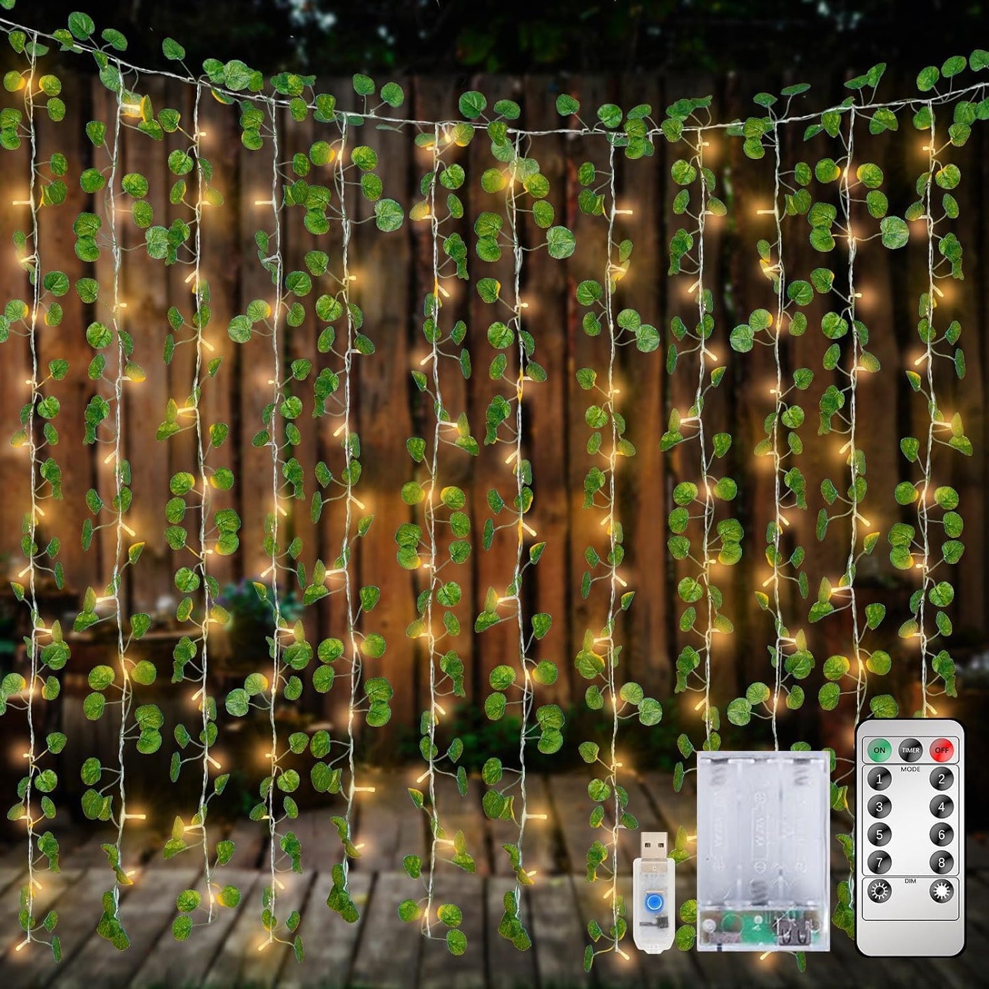 12 Pack 84 Feet Artificial Fake Hanging Vines Plant Faux Silk Green Leaf Garlands Home Office Garden Outdoor Wall Greenery Cover Jungle Party Decoration