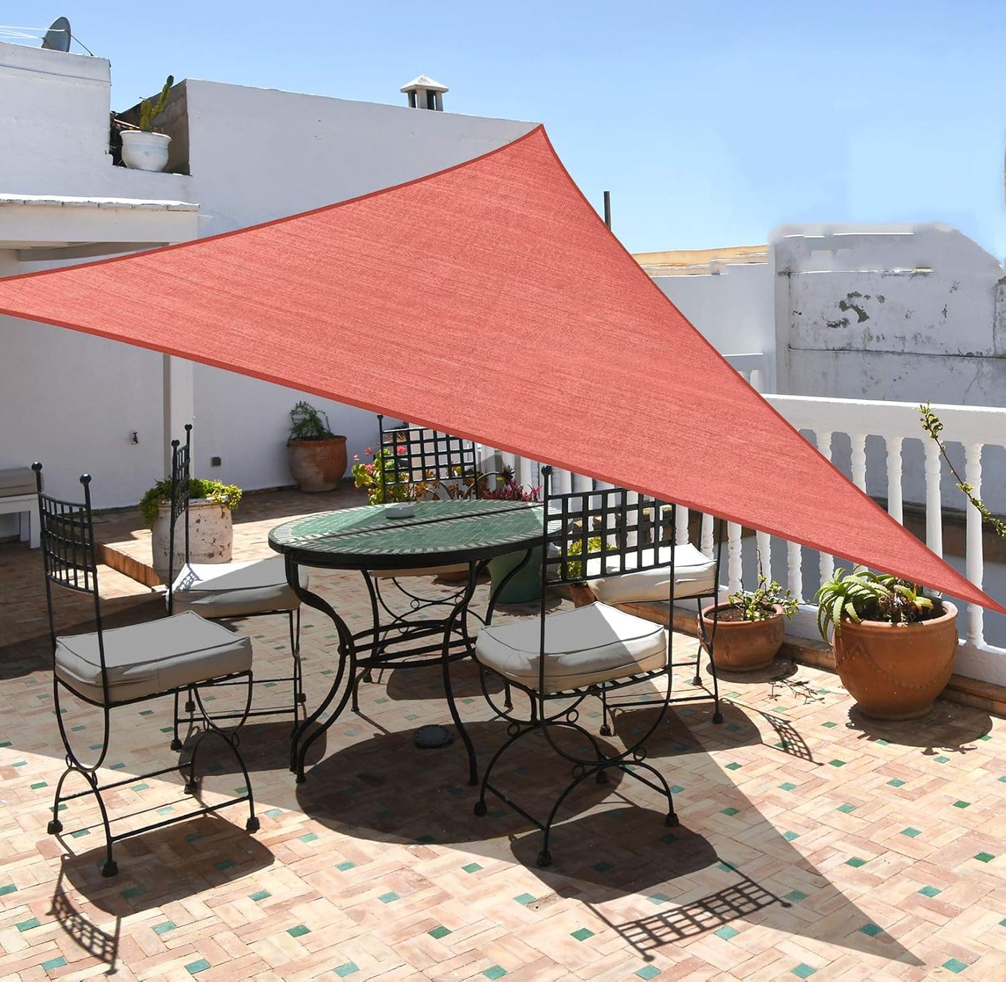 Garden EXPERT 20'x20' Sun Shade Sail Square Canopy Shade Cover for Patio Garden Outdoor Backyard, Light Grey