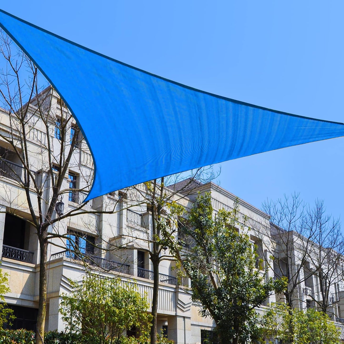 Garden EXPERT 20'x20' Sun Shade Sail Square Canopy Shade Cover for Patio Garden Outdoor Backyard, Light Grey